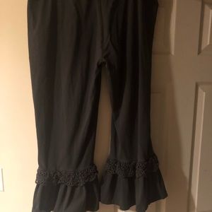 Matilda Jane Dark Gray Ruffle Pants